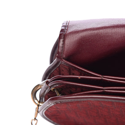 Christian Dior Monogram Round Chain Crossbody Red 10 of 14