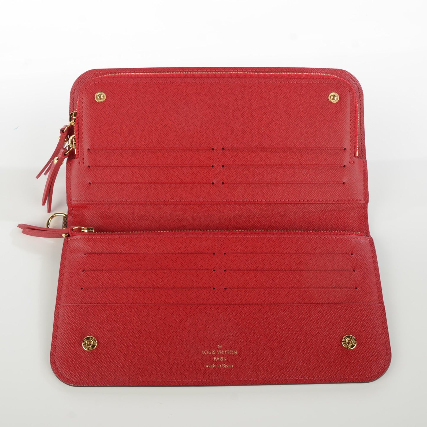 Damier Ebene Insolite Wallet Red
