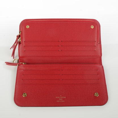 Louis Vuitton Damier Ebene Insolite Wallet Red 5 of 7