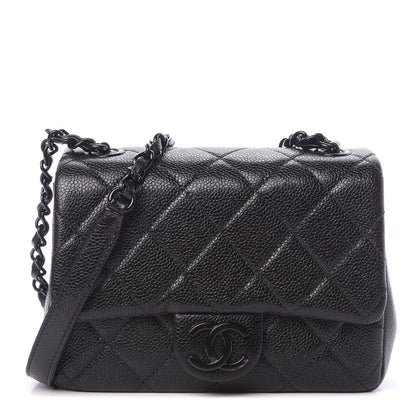 Chanel Caviar Quilted Incognito Mini Square Flap Black 1 of 11