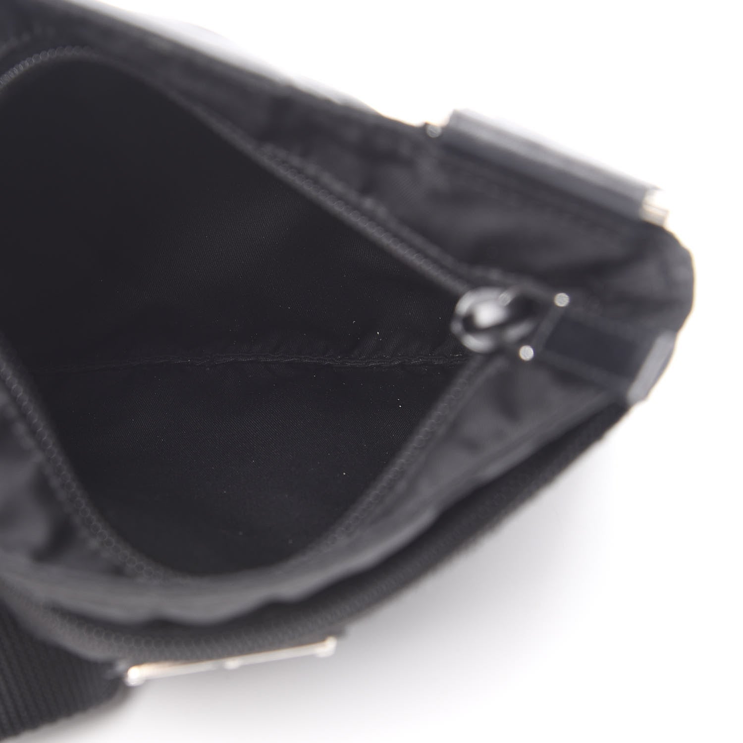 Prada Nylon Flat Messenger Bag Black 5 of 11