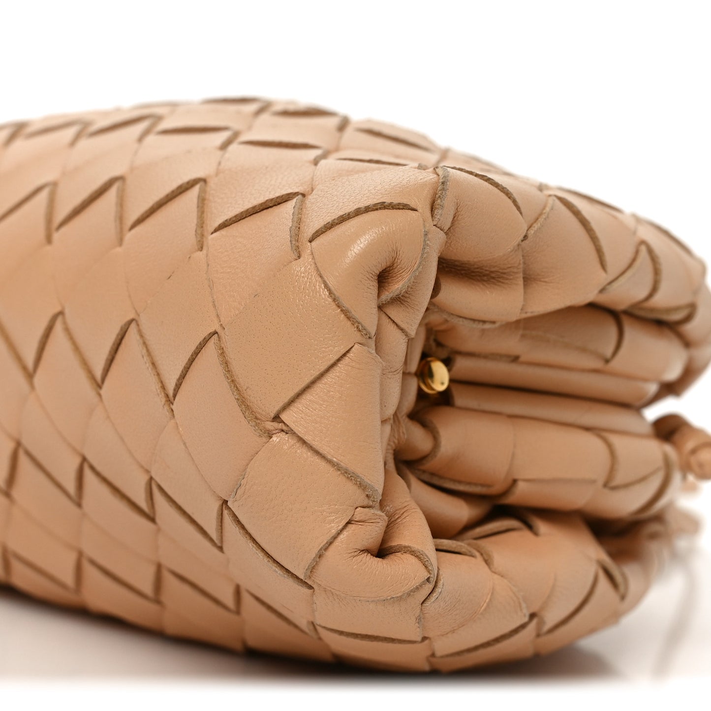 Nappa Intrecciato The Mini Pouch Almond