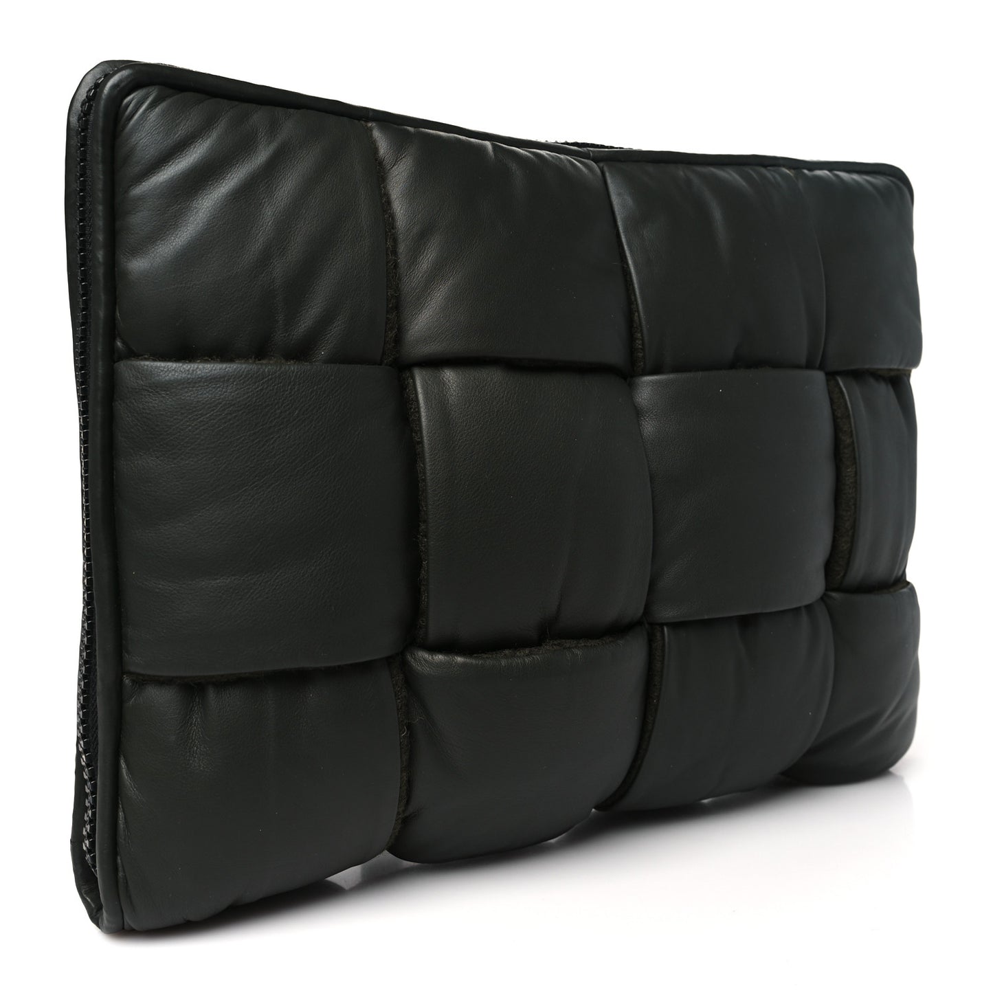 Calfskin Maxi Intrecciato Puffy Laptop Pouch Camping