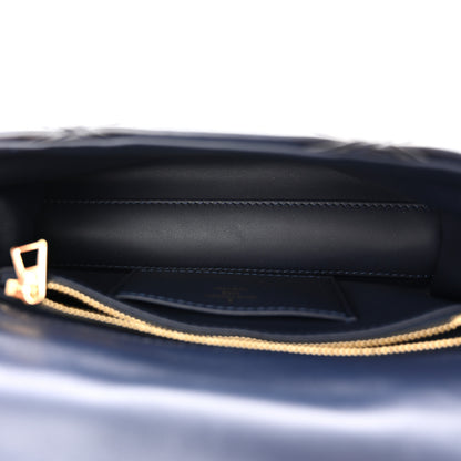 Louis Vuitton Lambskin Malletage Top Handle GO-14 MM Bleu Marine 5 of 9