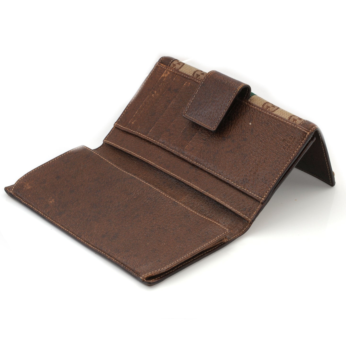 Monogram Web Grommet Continental Wallet Ebony