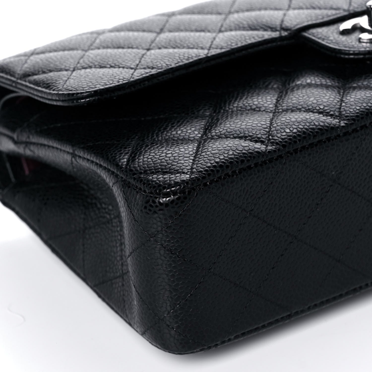 Chanel Caviar Quilted Medium Double Flap Black 10 of 11