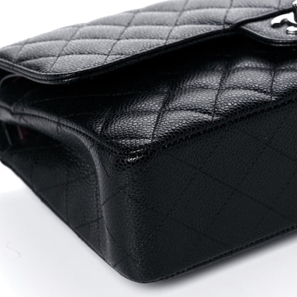 Chanel Caviar Quilted Medium Double Flap Black 10 of 11