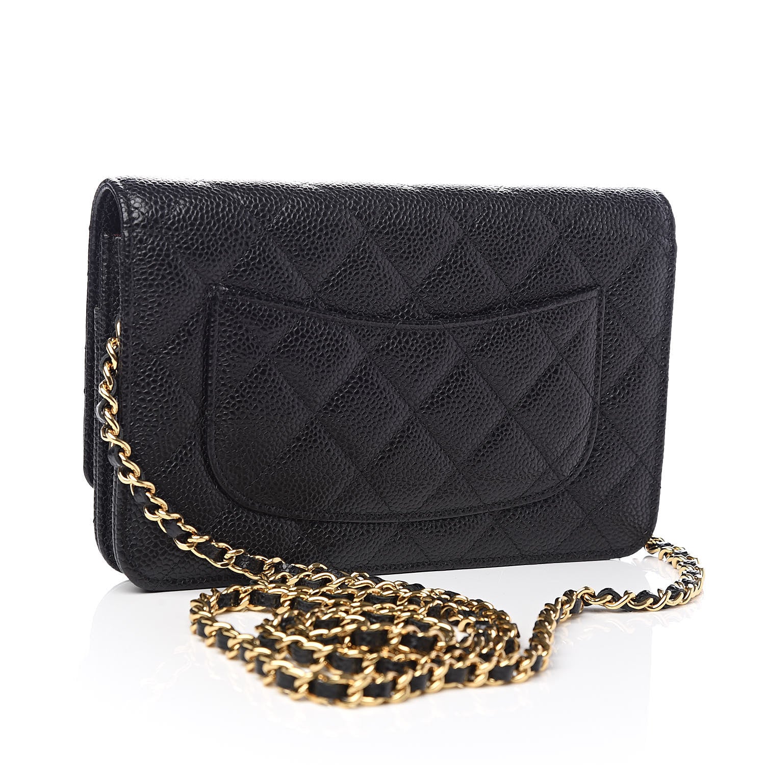 Chanel Caviar Quilted Wallet On Chain WOC Black 3 of 14