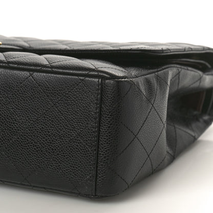 Chanel Caviar Quilted Maxi Double Flap Black 10 of 11