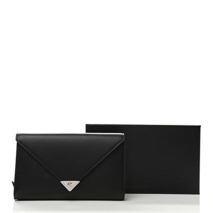 Alexander Wang Calfskin Prisma Skeletal Envelope Wallet Clutch Black 11 of 12