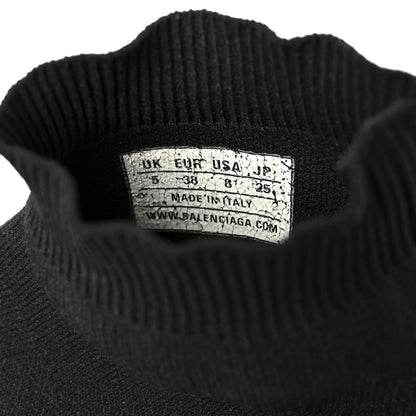 Balenciaga Neoprene Knit Womens Speed Sneakers 38 Black White 9 of 9