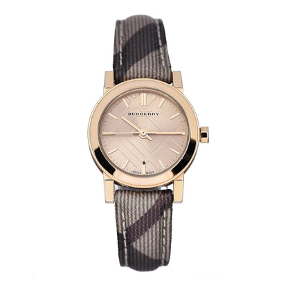 Burberry Stainless Steel Calfskin 26mm The City Quartz Watch Champagne BU9236 1 of 5