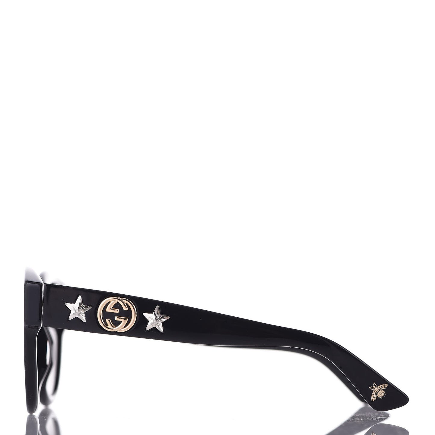 Round Frame GG Star Sunglasses GG0207S Black
