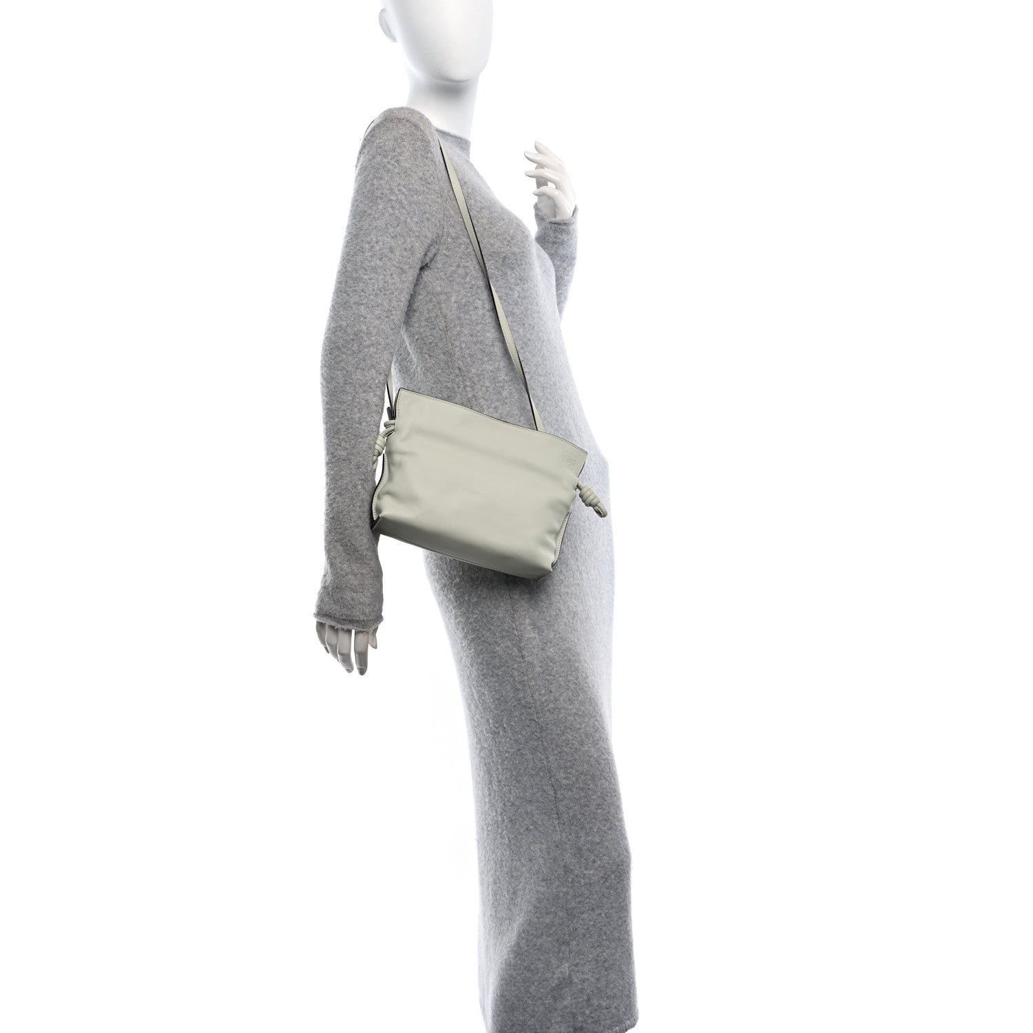 Loewe Calfskin Flamenco Knot Clutch Light Celadon 2 of 9