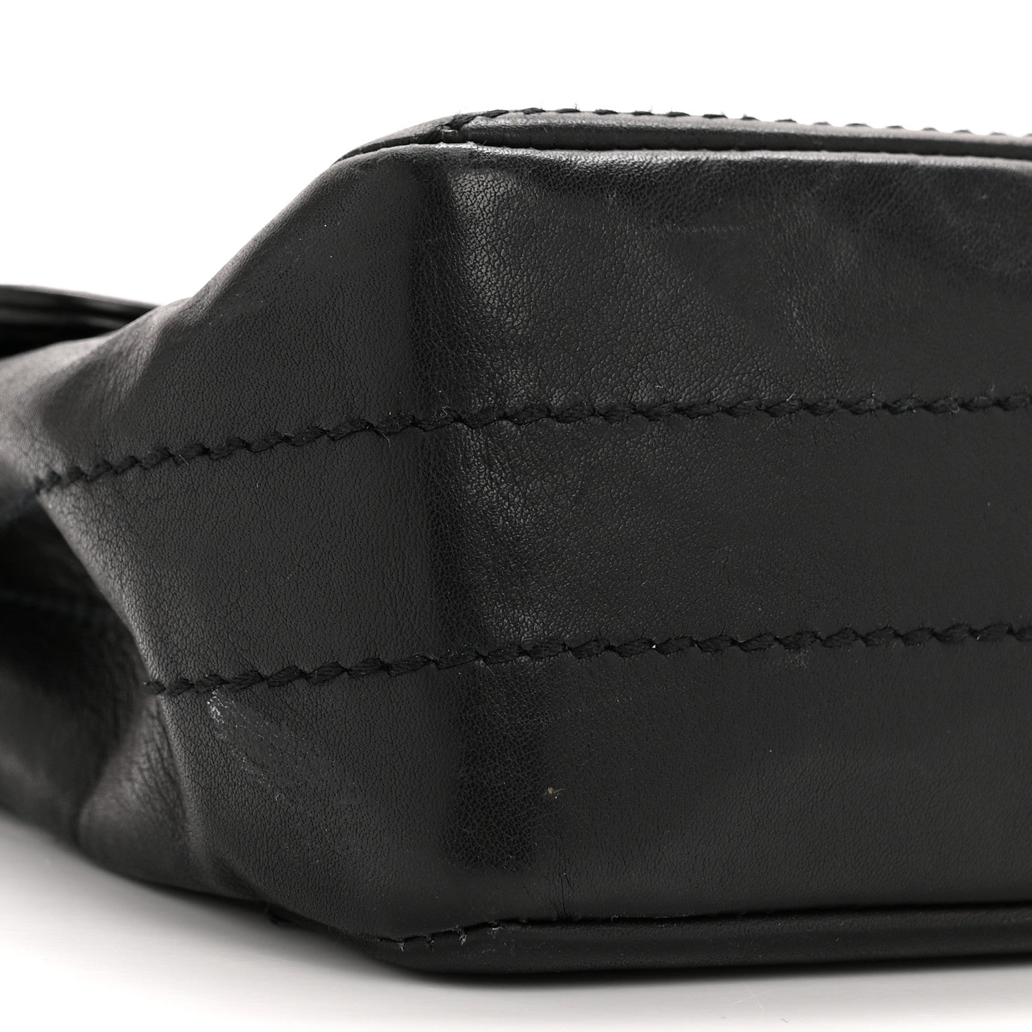 Chanel Lambskin Stitched Chocolate Bar Single Flap Black 9 of 13