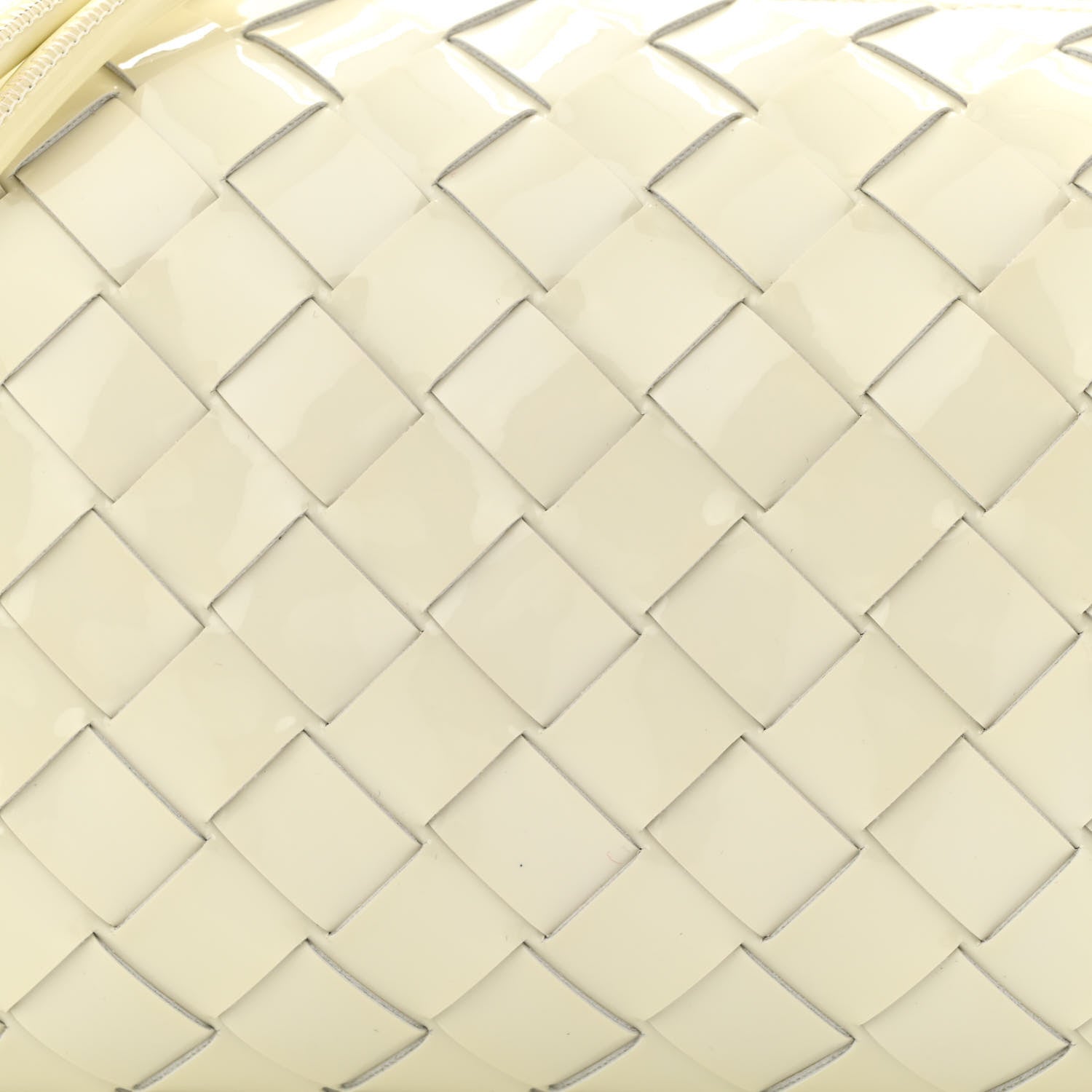 Bottega Veneta Patent Nappa Intrecciato Mini Loop Camera Bag White 7 of 10