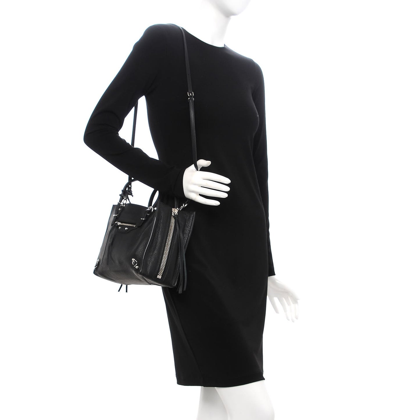 Veau Papier A6 Zip Around Tote Black