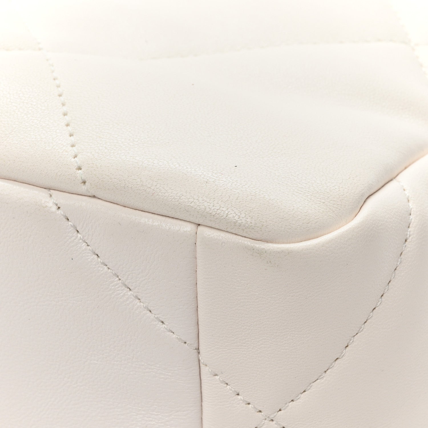 Chanel Lambskin Quilted Medium Chanel 19 Flap White 13 of 14