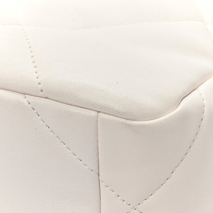 Chanel Lambskin Quilted Medium Chanel 19 Flap White 13 of 14