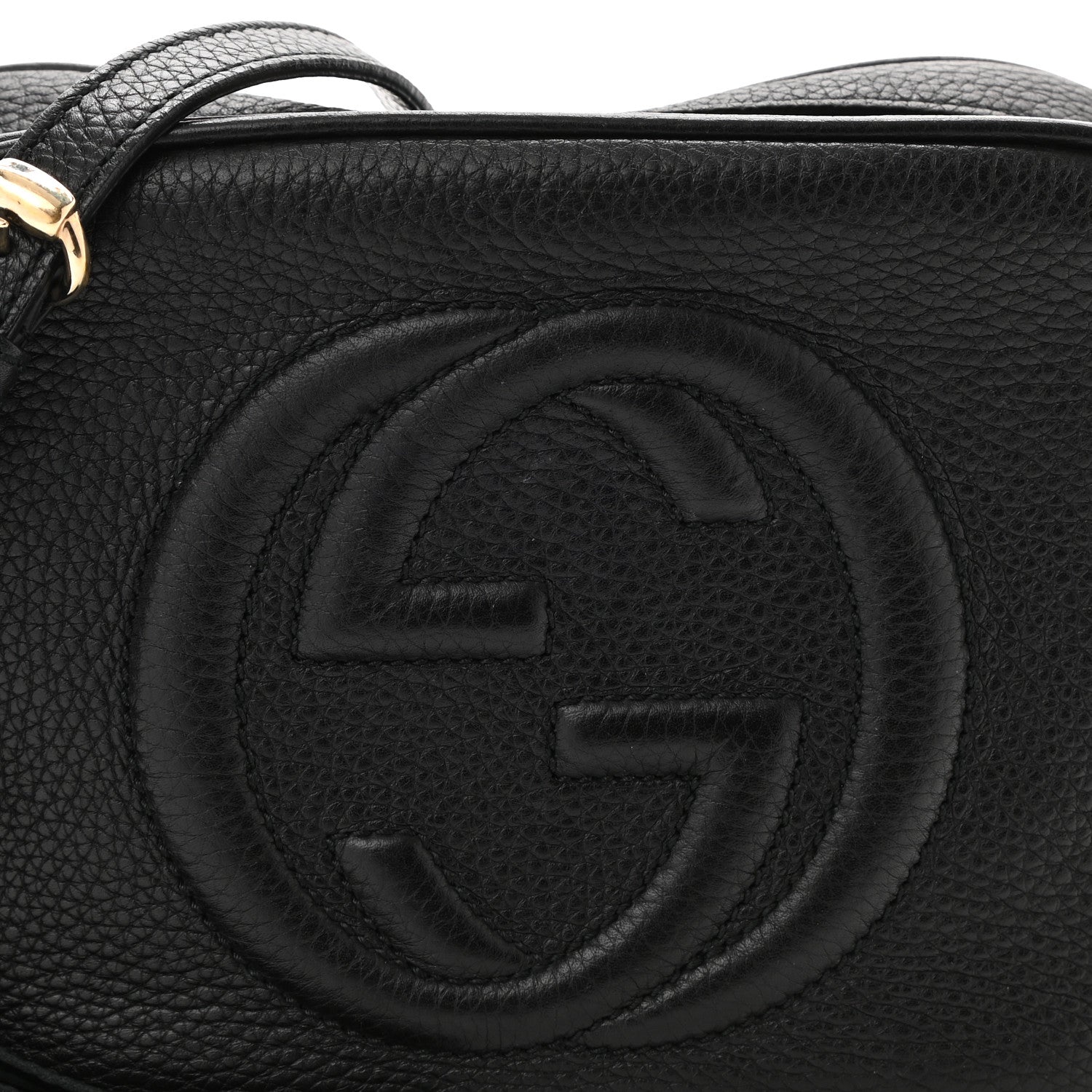 Gucci Pebbled Calfskin Small Soho Disco Bag Black 8 of 10