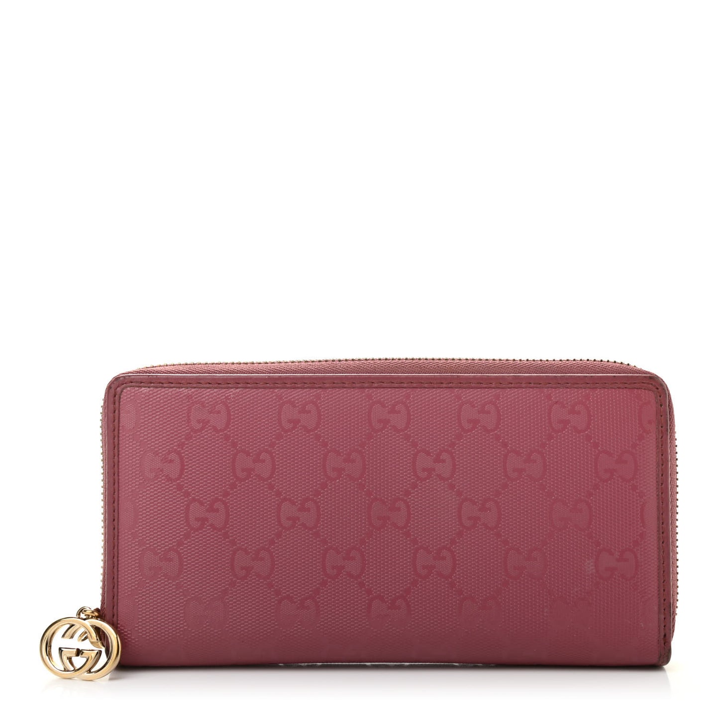 Imprime Monogram GG Pierce Zip Around Wallet Vintage Rose