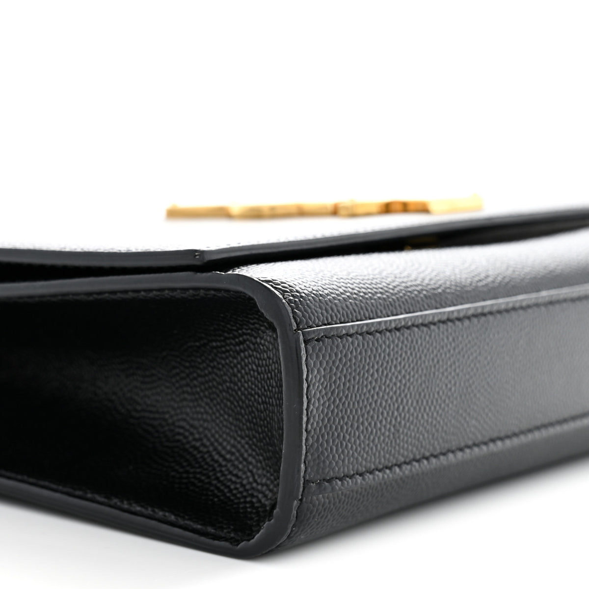 Saint Laurent Grain De Poudre Small Monogram Kate Satchel Black 9 of 11