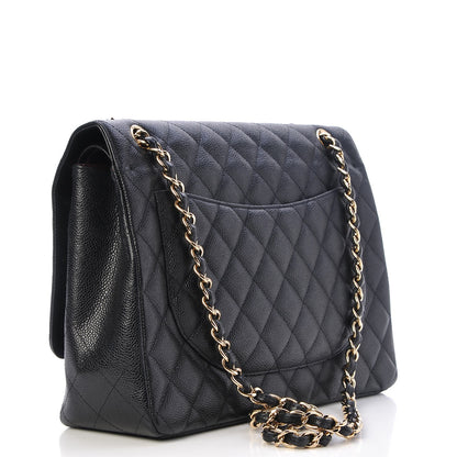 Chanel Caviar Quilted Maxi Double Flap Black 4 of 10
