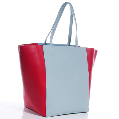 Celine Calfskin Large Phantom Luggage Bi-Cabas Glacier Red 3 of 8