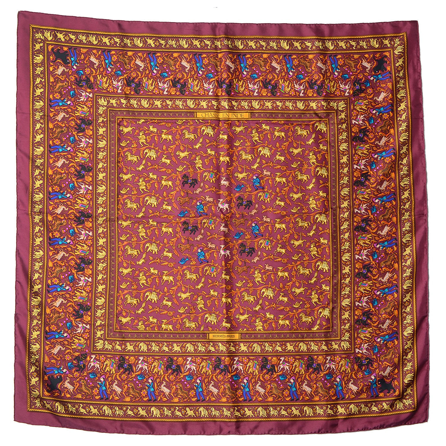 Hermes Silk Chasse en Inde Scarf 90 2 of 6