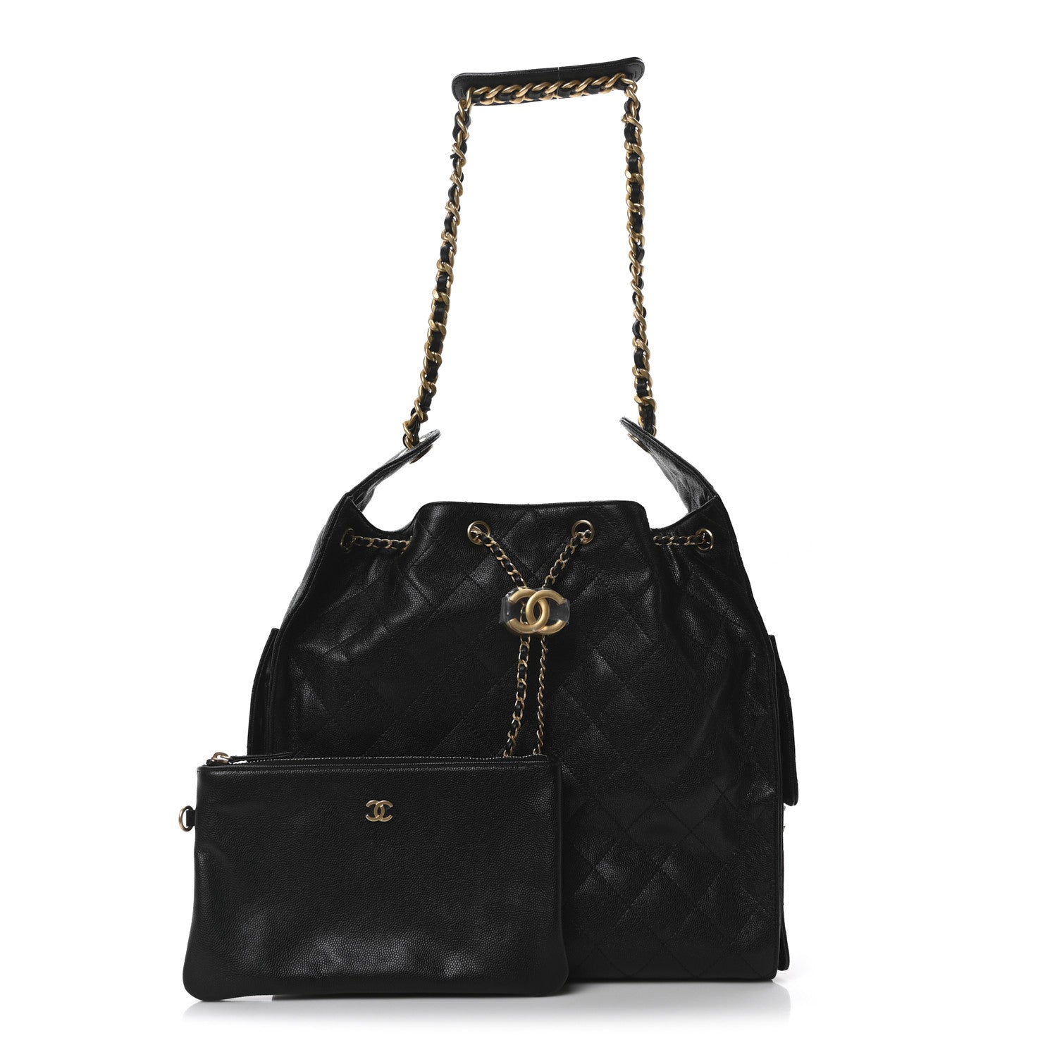 Chanel Caviar Quilted Medium Chanel 25 Handbag Black 3 of 12