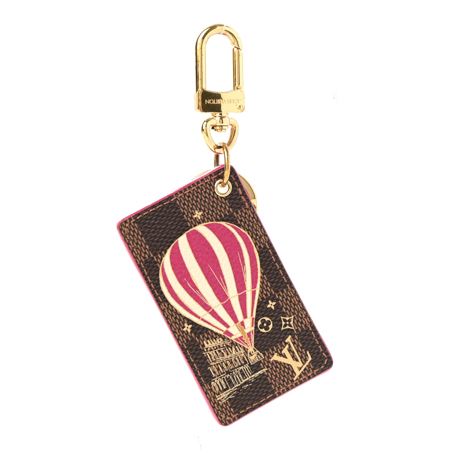 Damier Ebene Illustre Air Balloon Bag Charm Grenade