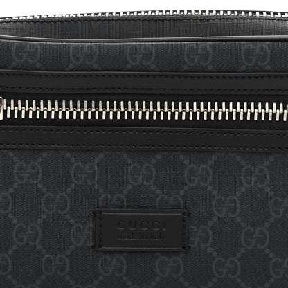 Gucci Soft GG Supreme Monogram Web Belt Bag Black Grey 8 of 11