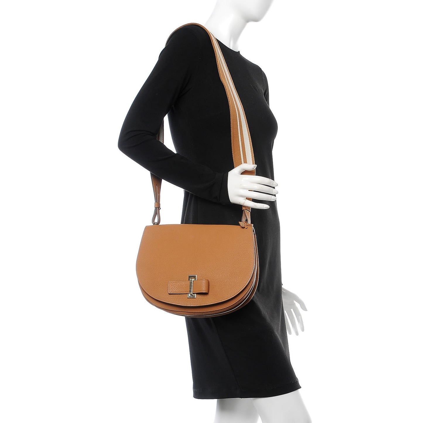 Crispy Calfskin Le Mutin Saddle Bag Vegetal