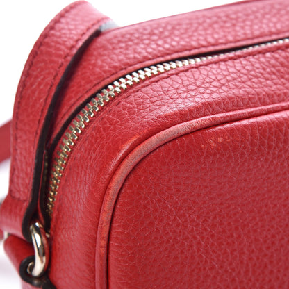 Gucci Pebbled Calfskin Small Soho Disco Bag Tabasco Red 16 of 17