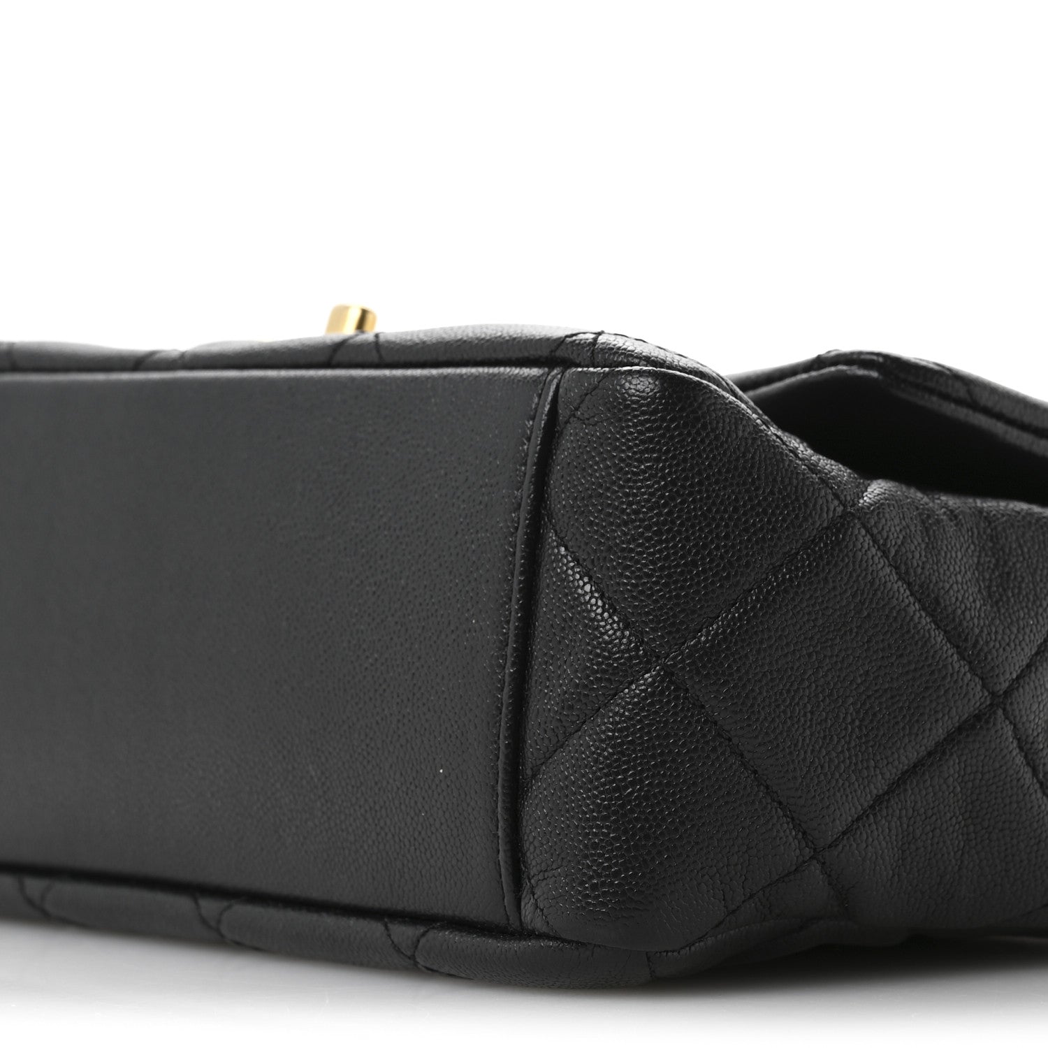 Chanel Caviar Quilted Small Top Handle Flap Black 10 of 11