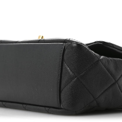 Chanel Caviar Quilted Small Top Handle Flap Black 10 of 11
