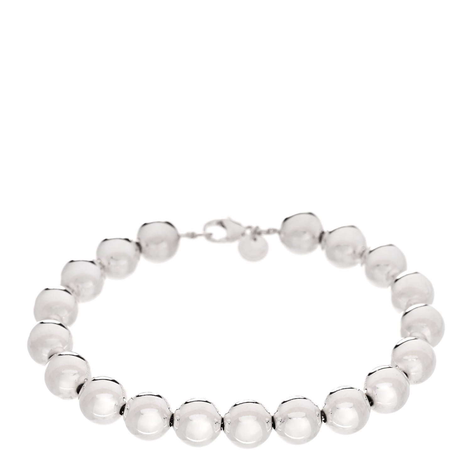 Tiffany Sterling Silver 10mm HardWear Ball Bracelet 1 of 4