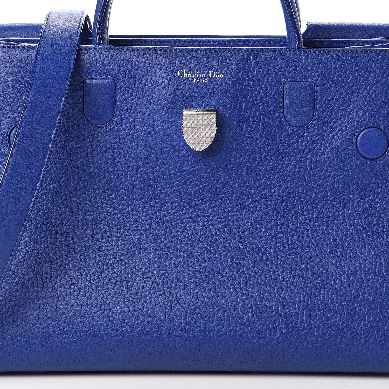 Christian Dior Bullcalf Medium Diorever Flap Yves Klein Blue 11 of 17