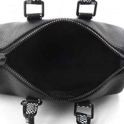 Louis Vuitton Calfskin Damier Distorted Keepall XS Black 5 of 10