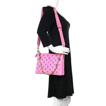 Louis Vuitton Lambskin Embossed Monogram Vuittamins Coussin PM Rose Violet 2 of 12