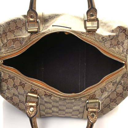 Gucci Crystal Monogram Medium Joy Boston Bronze 5 of 18