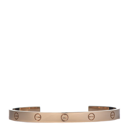 Cartier 18K Yellow Gold LOVE Cuff Bracelet 20 1 of 7