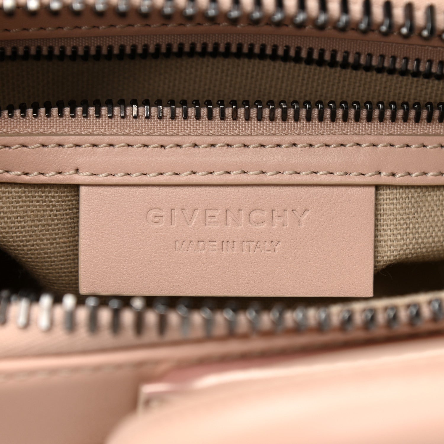 Givenchy Metallic Calfskin Mini Antigona Light Pink 6 of 14