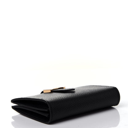 Hermes Epsom Bearn Card Holder Wallet Black 3 of 5
