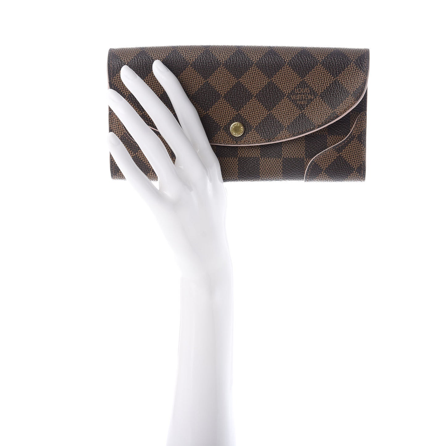 Damier Ebene Caissa Wallet Rose Ballerine
