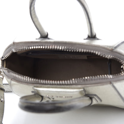 Givenchy Metallic Sugar Goatskin Mini Antigona Silver 5 of 12