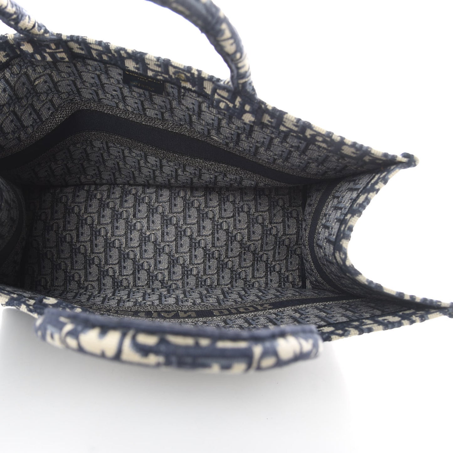 Oblique Book Tote Blue Multicolor