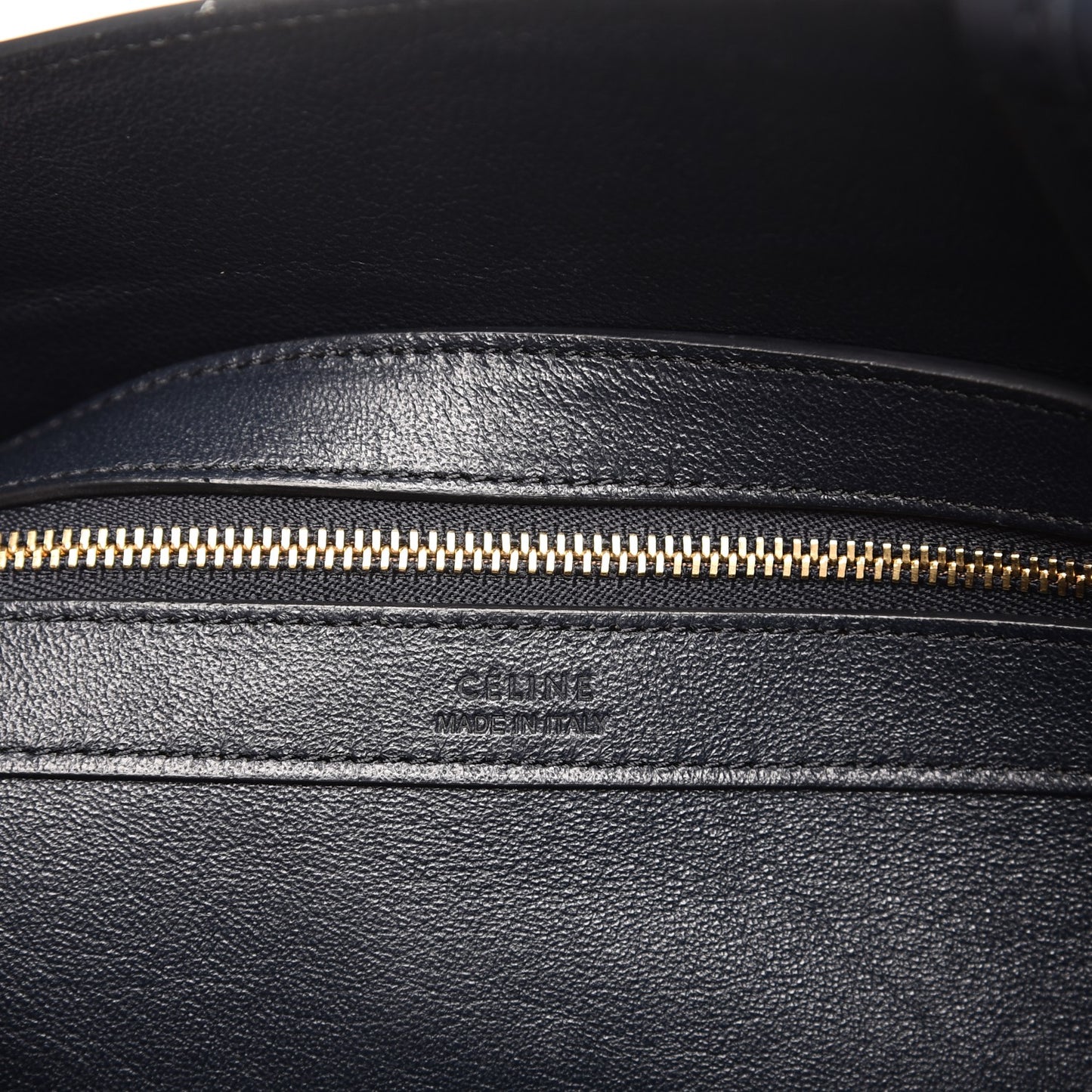 Crocodile Embossed Nubuck Small Belt Cabas Phantom Navy Blue