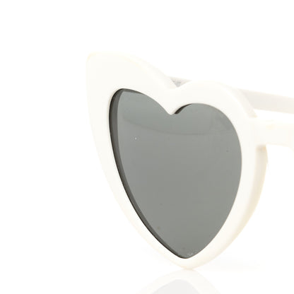 Saint Laurent Acetate Heart Frame Loulou SL181 Sunglasses White 9 of 10