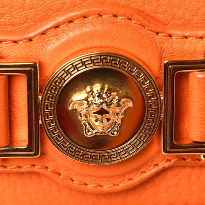 Versace Grained Calfskin Icon Crossbody Orange 6 of 6